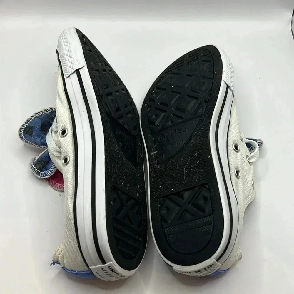 Converse All*Star childs white low tops athletic sneaker 3 girl youth streetwear